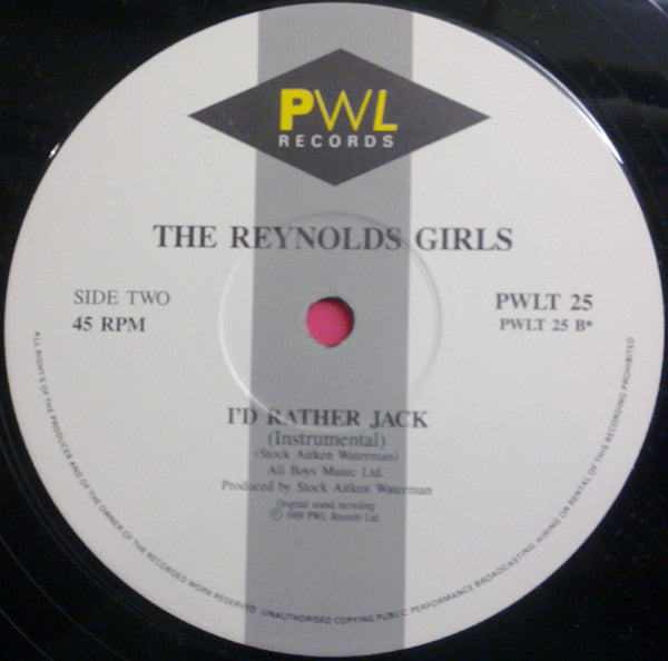 The Reynolds Girls - I'd Rather Jack (12"", Single)