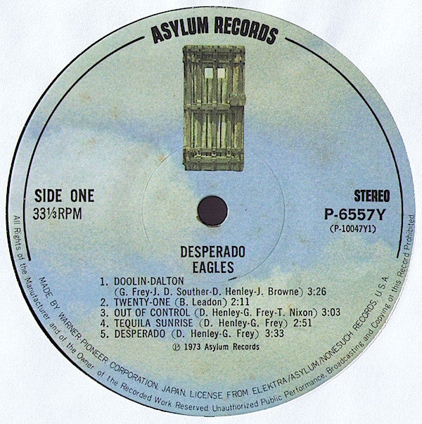 Eagles - Desperado (LP, Album, RE)