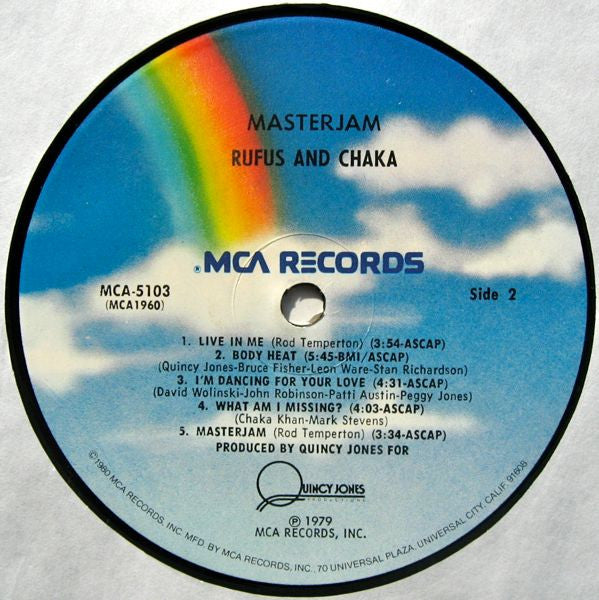 Rufus & Chaka* - Masterjam (LP, Album, RP, Pin)