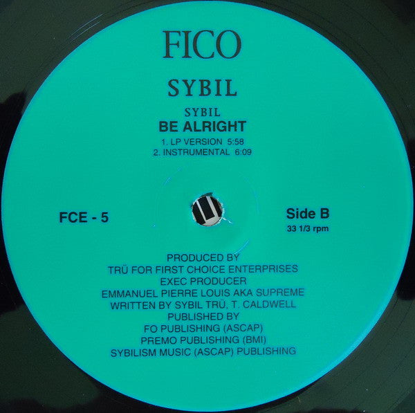 Sybil - You Should Of Told Me (12"")