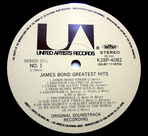 Various - James Bond Greatest Hits (LP, Comp)