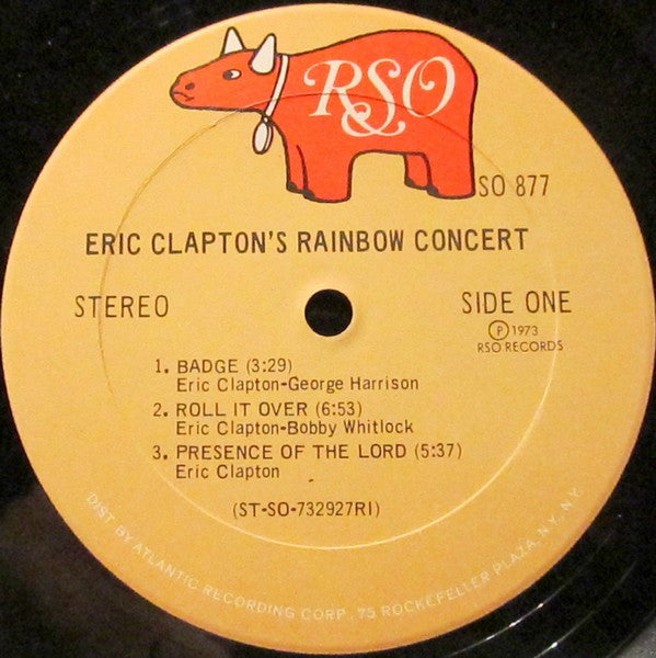 Eric Clapton - Eric Clapton's Rainbow Concert (LP, Album, RI )