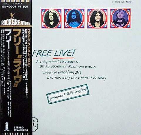 Free - Free Live (LP, Album, RE)