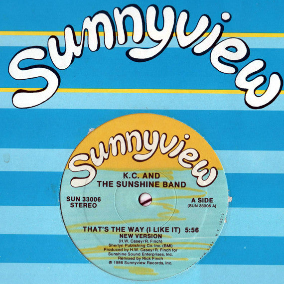 KC & The Sunshine Band - That's The Way (I Like It) (New Version)(12")