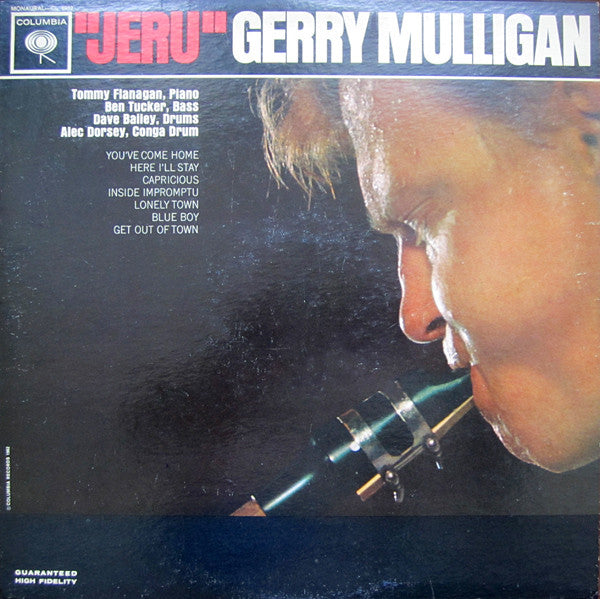 Gerry Mulligan - Jeru (LP, Album, Mono)