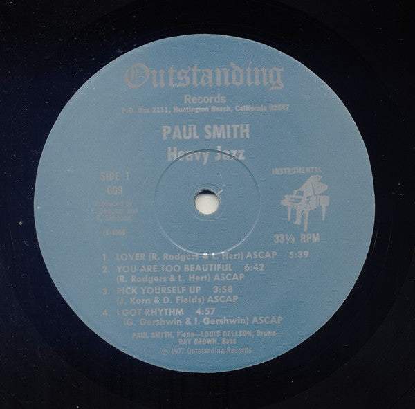 Paul Smith (5) - Heavy Jazz (LP)