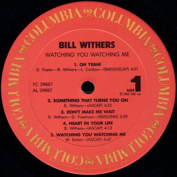 Bill Withers - Watching You Watching Me (LP, Album, Pit)