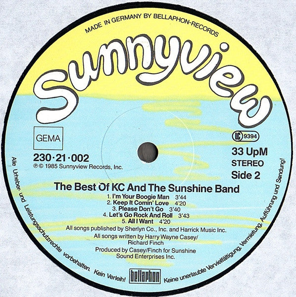 KC & The Sunshine Band - The Best Of KC And The Sunshine Band(LP, C...