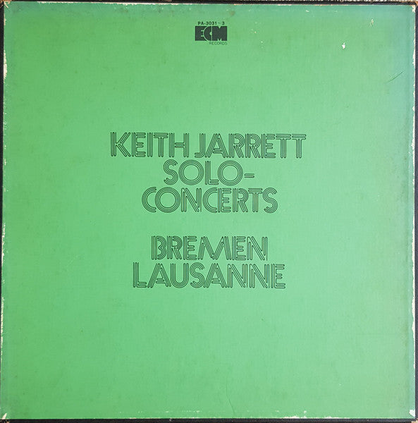 Keith Jarrett - Solo Concerts: Bremen / Lausanne(LP, Album, Promo)