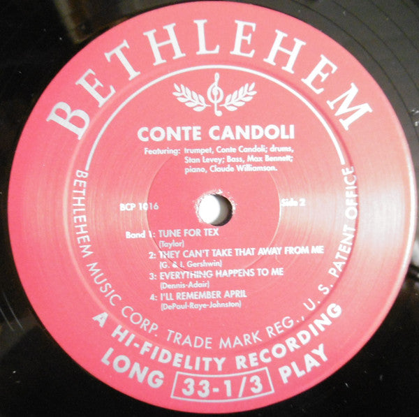 Conte Candoli - Sincerely, Conti (LP, Album, Mono)