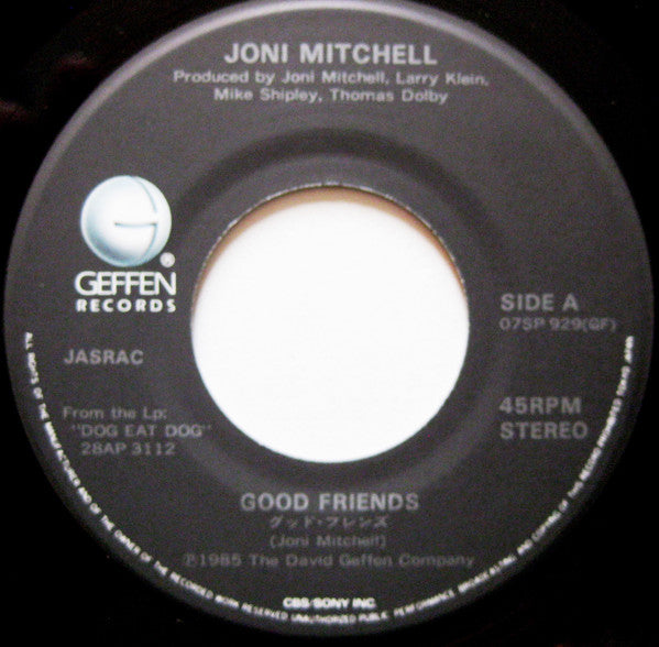 Joni Mitchell - Good Friends (7"", Single)