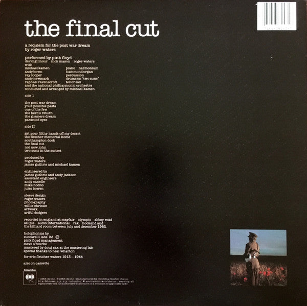 Pink Floyd - The Final Cut (LP, Album, Car)