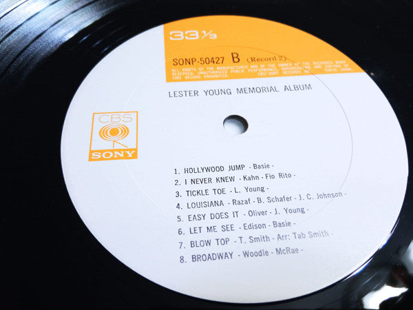Lester Young - Lester Young Memorial Album (2xLP, Album, Comp, Mono)