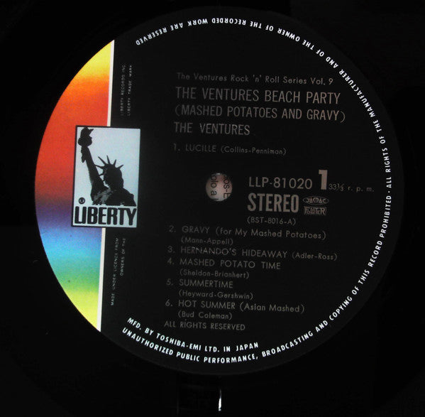 The Ventures - Beach Party (LP, Album, RE)