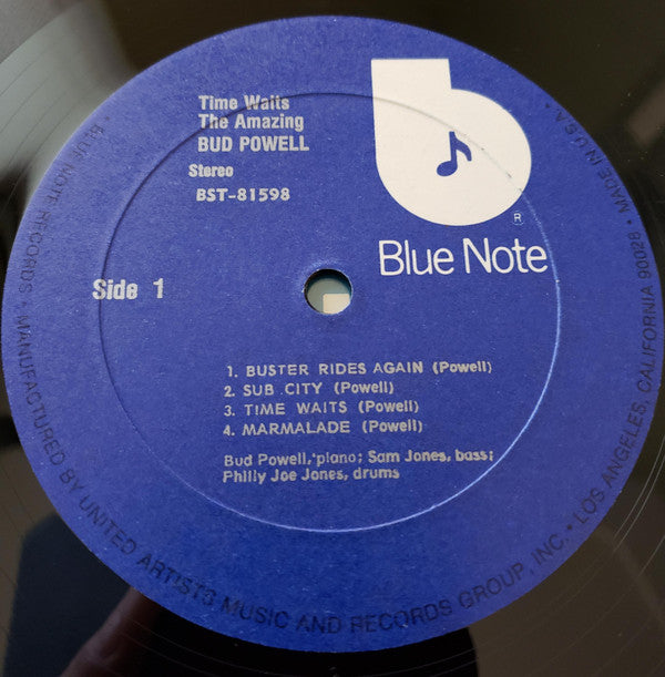 Bud Powell - The Amazing Bud Powell - Time Waits (LP, Album, RE)