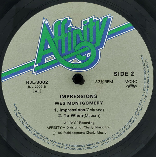 Wes Montgomery - Impressions (LP, Mono, RE)