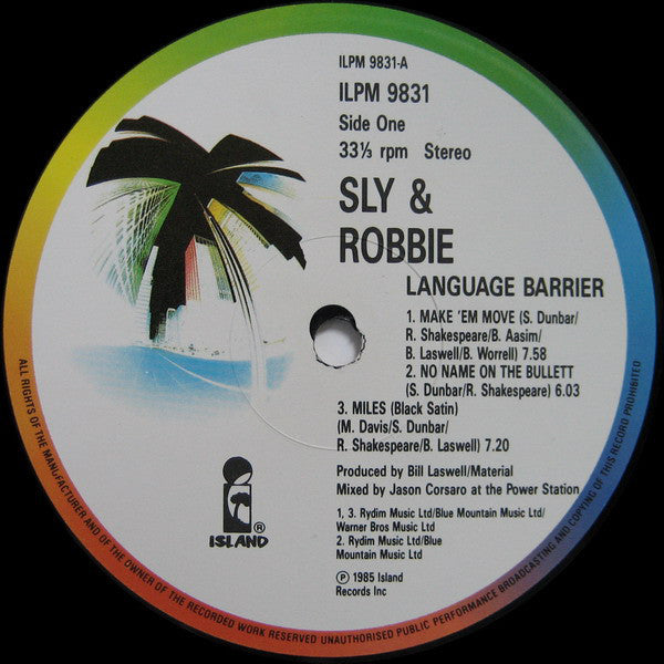 Sly & Robbie - Language Barrier (LP, Album)