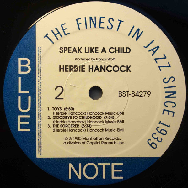 Herbie Hancock - Speak Like A Child (LP, Album, RE)