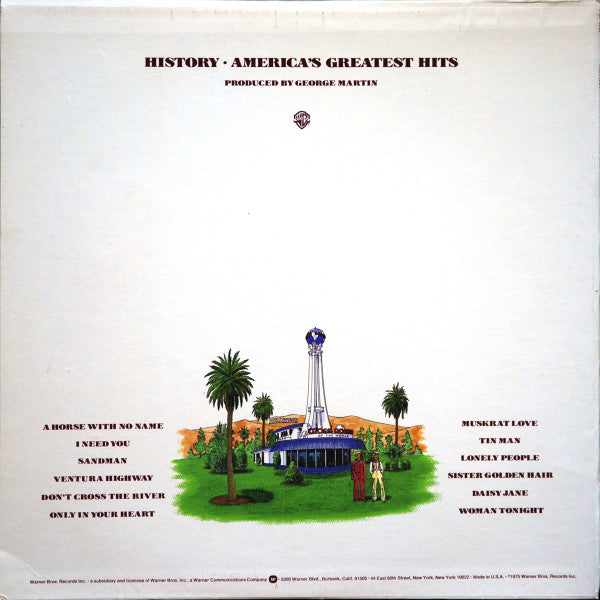 America (2) - History · America's Greatest Hits (LP, Comp, RE, Mon)