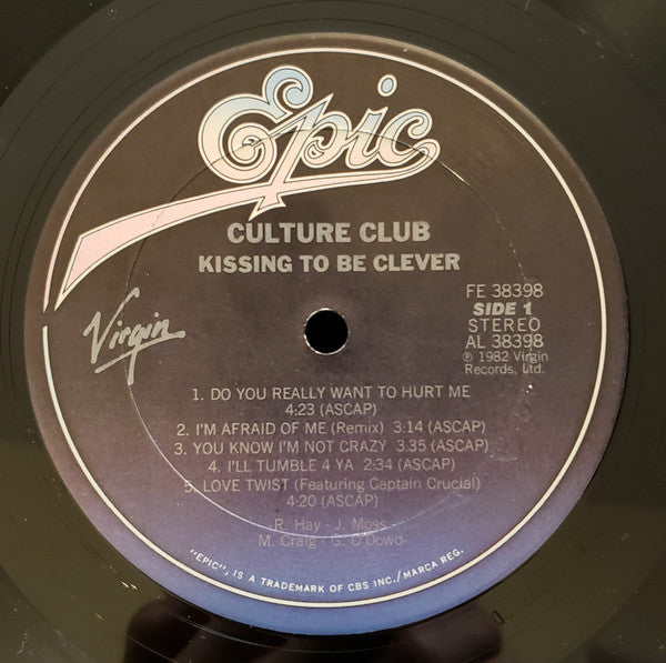 Culture Club - Kissing To Be Clever (LP, Album, RE, Pit)