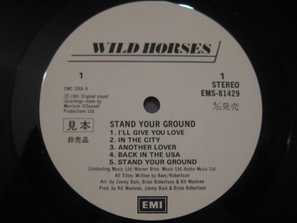 Wild Horses - Stand Your Ground (LP, Album, Promo)