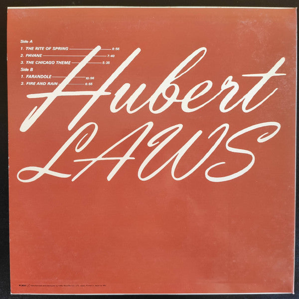 Hubert Laws - Hubert Laws (LP, Comp)