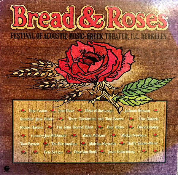 Various - Bread & Roses: Festival Of Acoustic Music (2xLP, Comp, Gat)