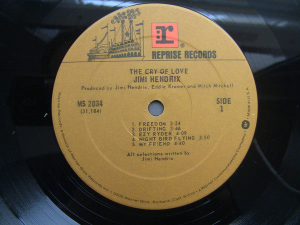 Jimi Hendrix - The Cry Of Love (LP, Album, RE, Gat)