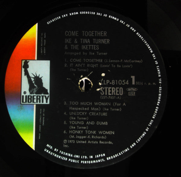 Ike & Tina Turner & The Ikettes - Come Together (LP, Album, Gat)