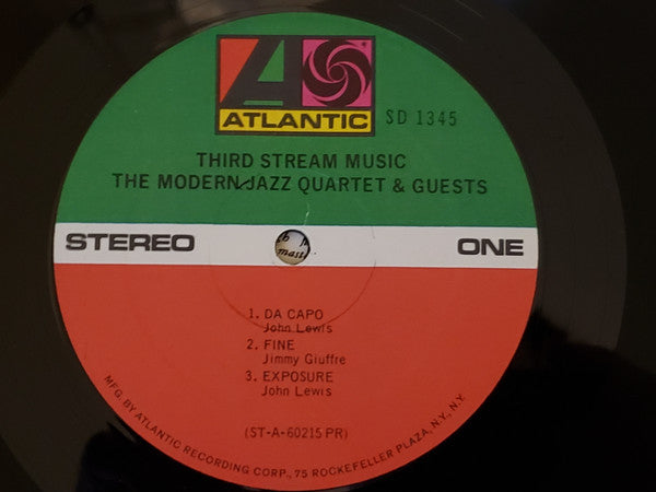 The Modern Jazz Quartet - Third Stream Music(LP, Album, RE, Pre)