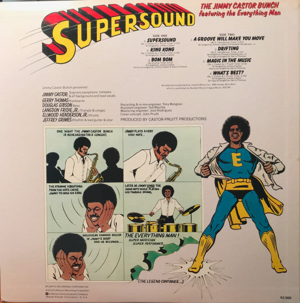 The Jimmy Castor Bunch - Supersound = スーパーサウンド・イン・ディスコテック(LP, Album)