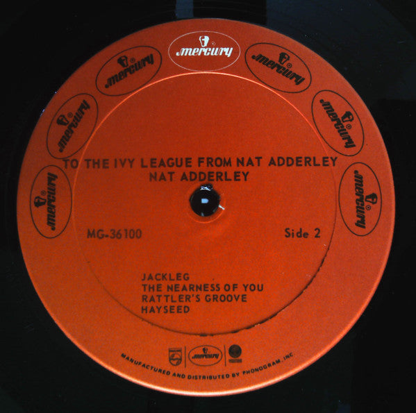 Nat Adderley - To The Ivy League From Nat (LP, Album, RE)