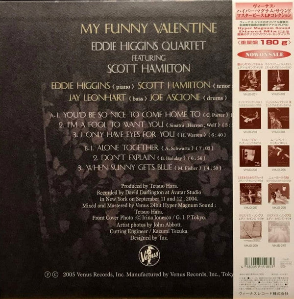 Eddie Higgins Quartet - My Funny Valentine Vol.2(LP, Album, Ltd, 200)