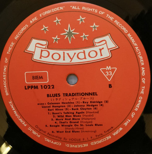Various - Jazz Pour Vous 1 - Blues Traditionnel (10"", Comp, Mono)