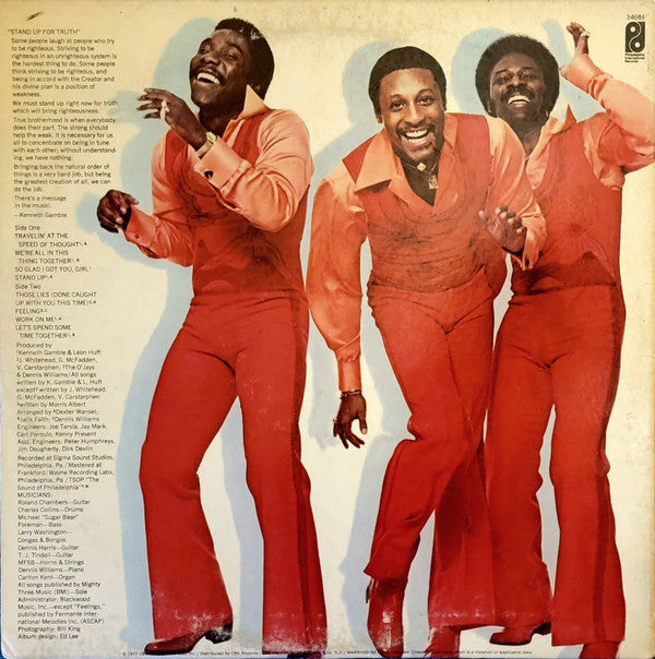 The O'Jays - Travelin' At The Speed Of Thought (LP, Album, Gat)