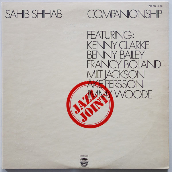 Sahib Shihab - Jazz Joint Vol. 2 ""Companionship"" (2xLP, Comp)