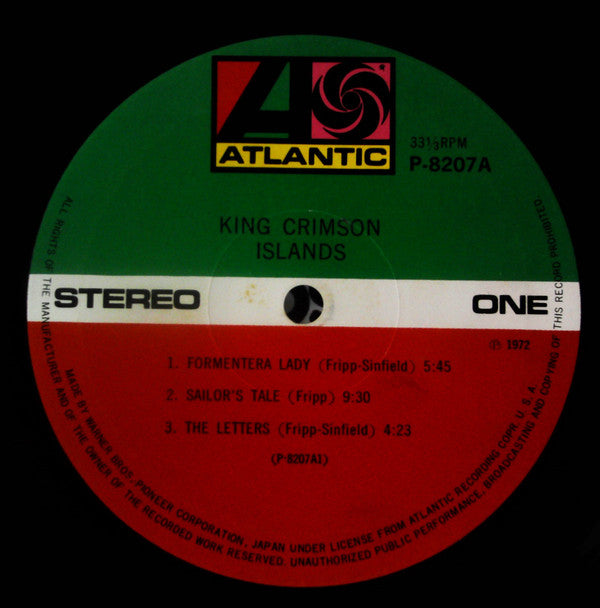 King Crimson - Islands (LP, Album)