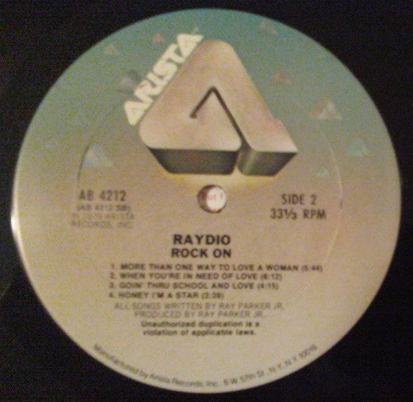 Raydio - Rock On (LP, Album, Ter)