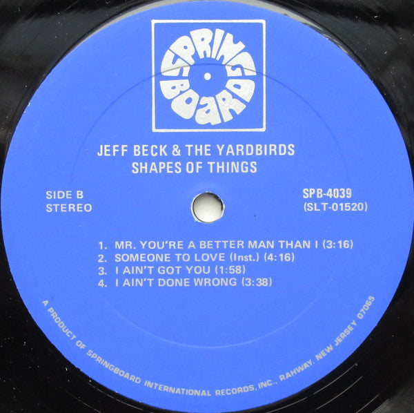 Jeff Beck And The Yardbirds - Shapes Of Things (LP, Comp)