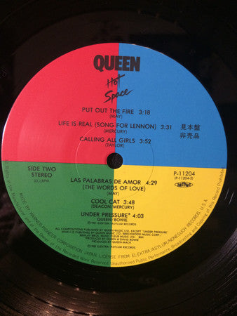 Queen - Hot Space  (LP, Album, Promo)