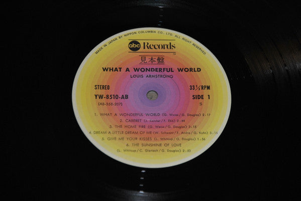 Louis Armstrong - What A Wonderful World (LP, Album)