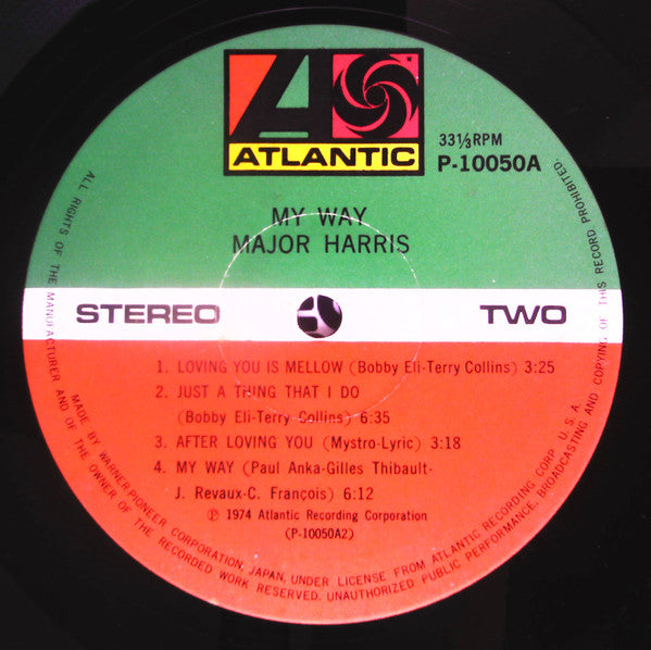 Major Harris - My Way (LP, Album)