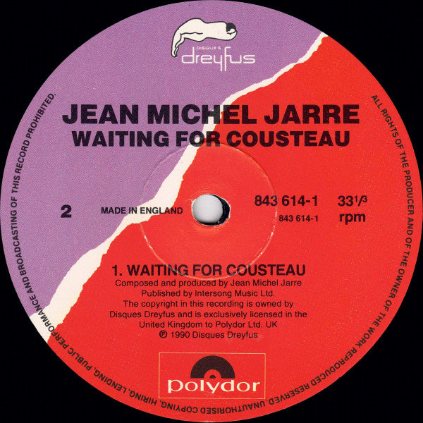 Jean-Michel Jarre - Waiting For Cousteau (LP, Album)