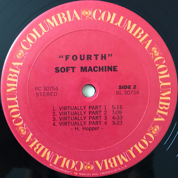Soft Machine - Fourth (LP, Album, Car)