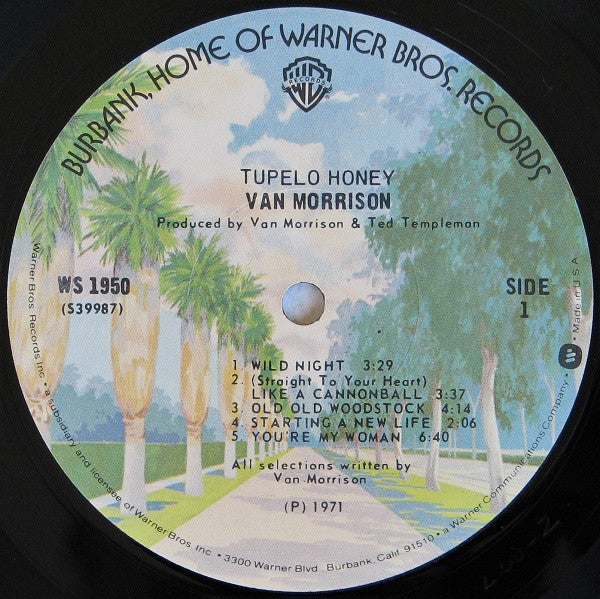 Van Morrison - Tupelo Honey (LP, Album, RE, Los)