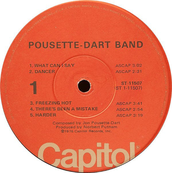 Pousette-Dart Band - Pousette-Dart Band (LP, Album, Jac)