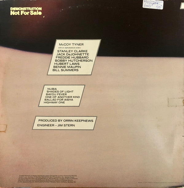 McCoy Tyner - Together (LP, Album, Gat)