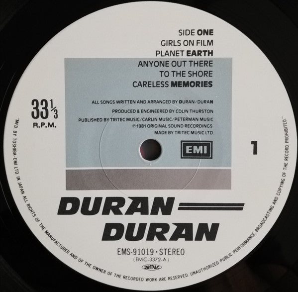 Duran Duran - Duran Duran (LP, Album, RP)