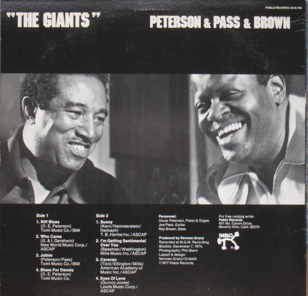 Peterson* & Pass* & Brown* - The Giants (LP, Album)