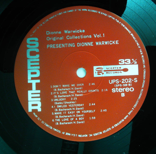 Dionne Warwick - Presenting Dionne Warwick (LP, Album, RE)